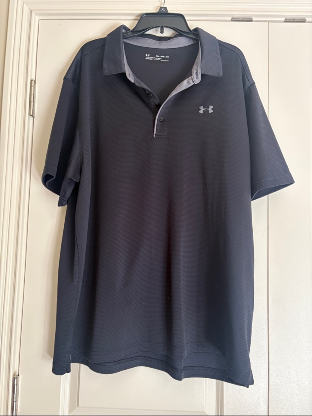 Under Armour Men’s Black Polo with Gray Accents